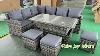 Best China 9 Seater Rattan Garden Corner Sofa Set With Rising Table Price
