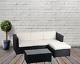 Corner Rattan Garden L Shap Sofa Set Patio Furniture Outdoor Lounge Wicker New