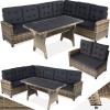 Corner Sofa Garden Furniture Table And Chairs Rattan Set Outdoor 6 Seater Wicker