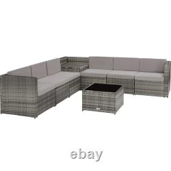 Corner Sofa Garden Furniture Table and Chairs Rattan Set Outdoor Metal Outside
