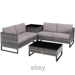 Corner Sofa Garden Furniture Table and Chairs Rattan Set Outdoor Wicker Dining