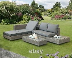 Corner Sofa Sunlounger Rattan Wicker Luxury Garden Bahama 5 Year Warranty