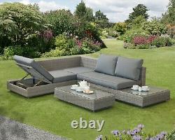 Corner Sofa Sunlounger Rattan Wicker Luxury Garden Bahama 5 Year Warranty