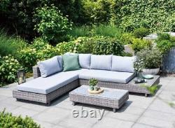 GSD Corner Sofa Sunlounger Rattan Wicker Luxury Garden Set 5 Year Warranty