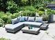 Garden Rattan Corner Sofa Sun Lounger Rattan Luxury Garden Set 5 Year Warranty