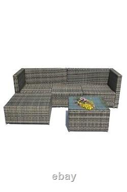 Garden Rattan Outdoor Corner Set Without Chusions