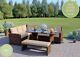Garden Rattan Weave Furniture Corner Dining Table Sofa Bench Stools Free Cover
