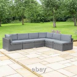 Harrier Rattan Garden Furniture Sets 4/6/8-SEATER OPTIONS + FIRE PIT TABLE