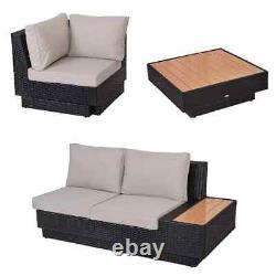 Itzcominghome Garden 5Seater Corner Sofa Patio Seat Chair Furniture345 tea table