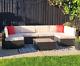 Large Rattan Sofa Set Corner Patio Furniture Garden Seater Lounge Couch Table