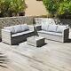 Malta Rattan Wicker Outdoor Garden Furniture Patio 6 Seat Corner Set
