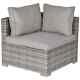 Pe Rattan Wicker Corner Sofa Garden Furniture Single Sofa Chair With Cush