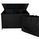 Rattan Corner Set & Garden Storage Box Black Large Cushion Chest 582l Outdoor