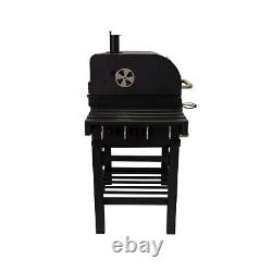 Rattan Garden Furniture Corner Set & XL BBQ Smoker Charcoal Grill Outdoor Patio