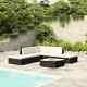 Rattan Garden Furniture Set Corner Sofa Lounger Outdoor Patio Table And Chairs