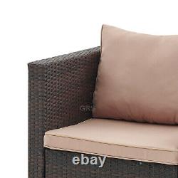 Rattan L-Shaped Corner Garden Sofa Set and Chair Coffee Table Conservatory Set
