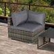 Rattan Wicker Corner Sofa Outdoor Garden Seater Patio Balcony Dining Chair Unit