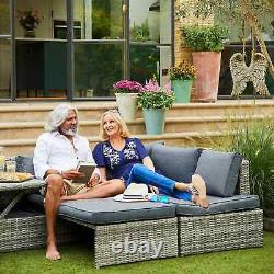 Santorini Rattan Corner Patio/Garden Converter Set Grey New in Box Ad no. 2