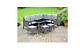 Sorrento Large Dining Rattan Effect Corner Outdoor Furniture Table With Cushions